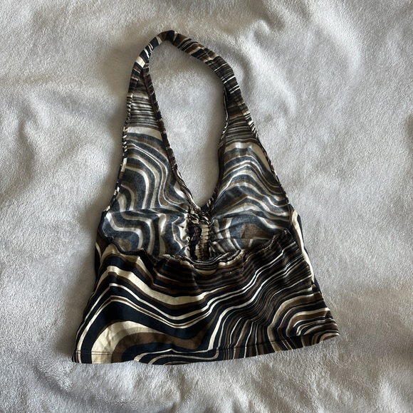 Motel Rocks 70’s style groovy halter top - Picture 4 of 5